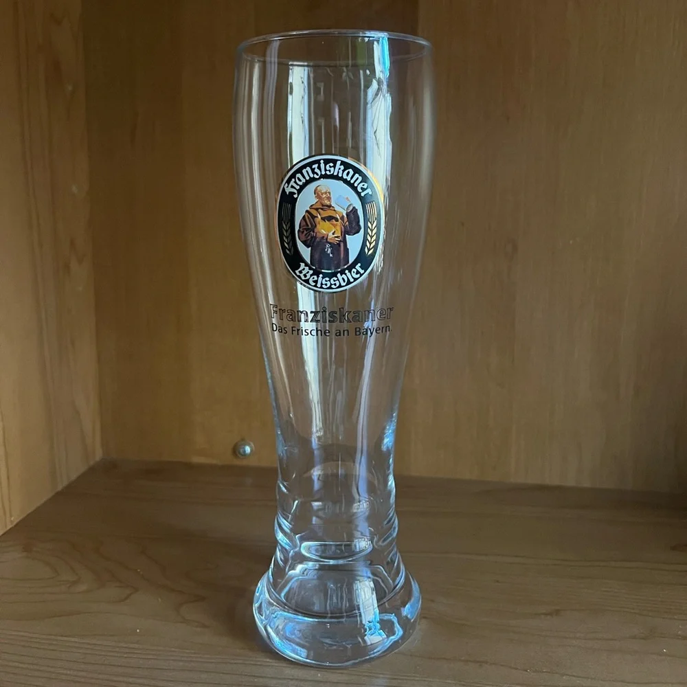 Franziskaner Weissbier German Pilsner Glass Herb Germany 9 3/4